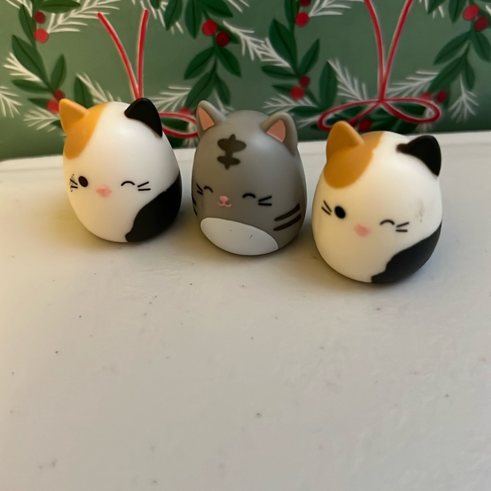 3 piece squish-a-long cats